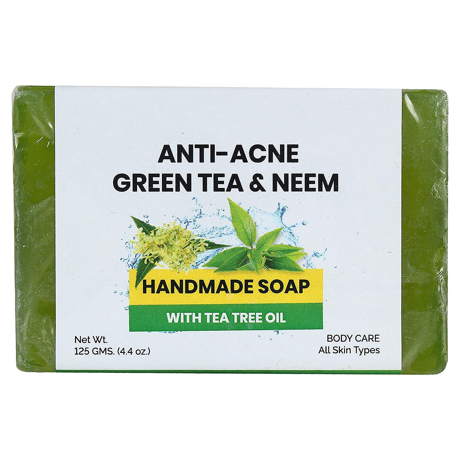 Wholesale Organic Private Label Skin Whitening Soap Green Tea Anti Acne Facial Bar Soap