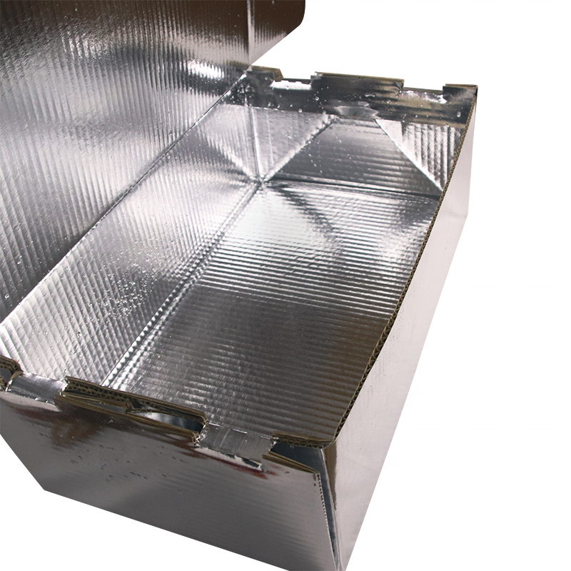 custom printed packaging custom Insulated Cardboard Shipping cold storage foiled foam boxes for meat food