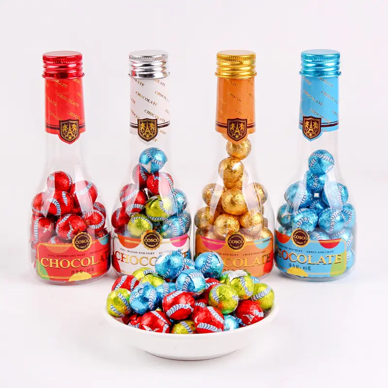 Factory direct supply colorful chocolate bean candy children snacks