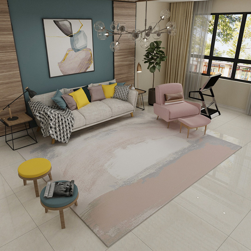 High quality Anti Slip Print Nordic Abstract Living Room Carpet Bedroom Rugs