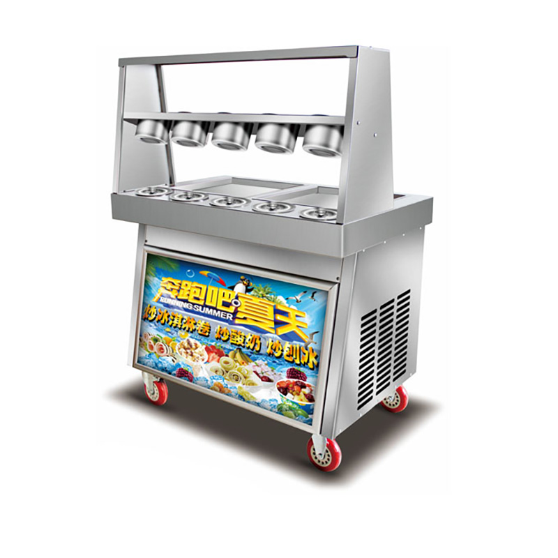 Hotsale Electric Ice Cream Roll Fried Ice Cream Making Machine Commercial Fry Ice Cream Roll Machine