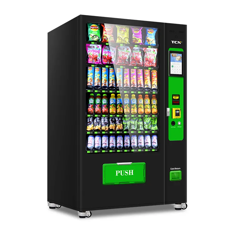 TCN Looking For Agent Combo Snack Cold Drink 10 Inches Touch Screen Vending Machine Combo Beverage Vending Machine