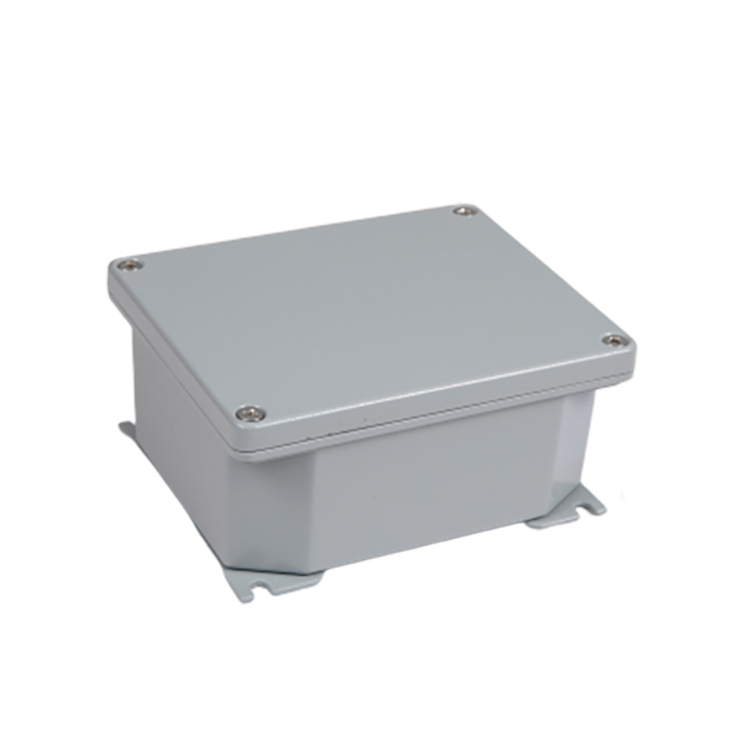 Ip65 Portable Silver Gray Aluminium Metal Power Adapter Enclosure For Electronics