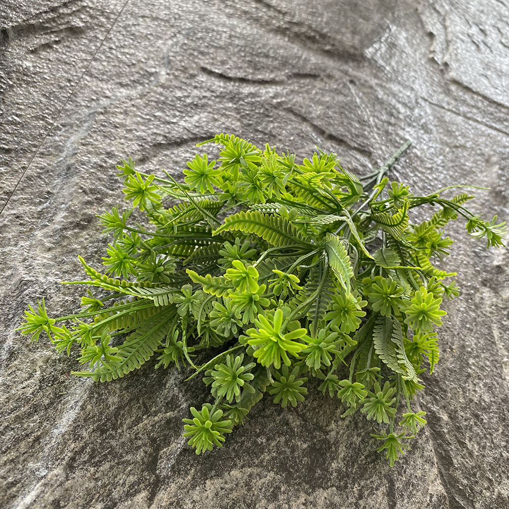 New Design Grass Green Tree Branches Leaves Bush Artificial Green Plant Wall Artificiales Verdes