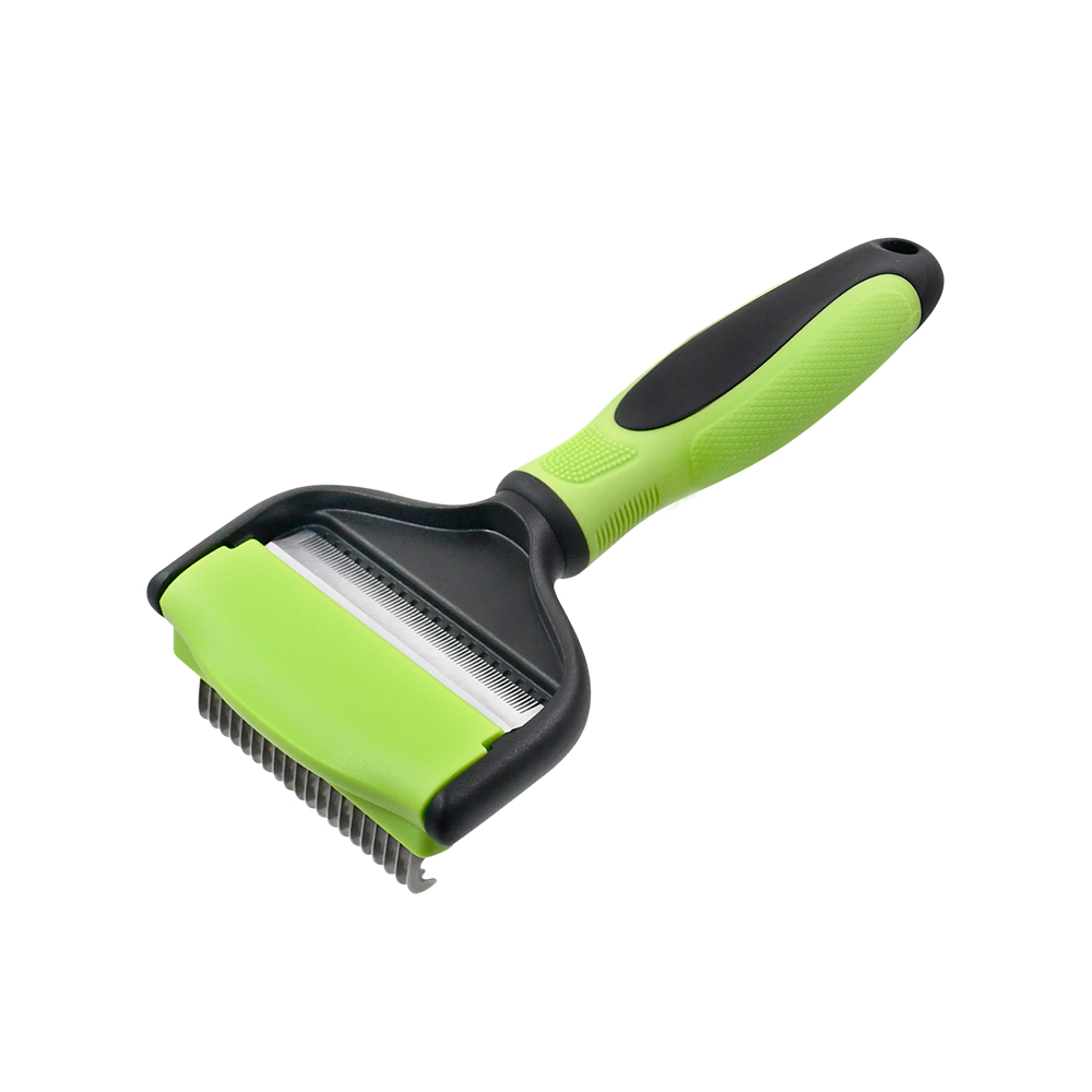 2 в 1 Профессиональные ПЭТ длинных волос инструмент для стрижки волос Deshedding и Dematting с рисунком собачки и котика комбинированная щетка