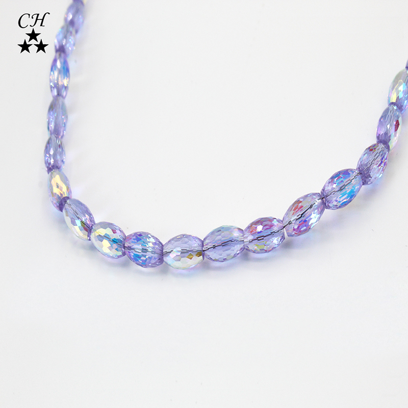 Straight Hole Water Drop Beads High Quality Teardrop Shape Crystal Glass Beads For Jewelry Making