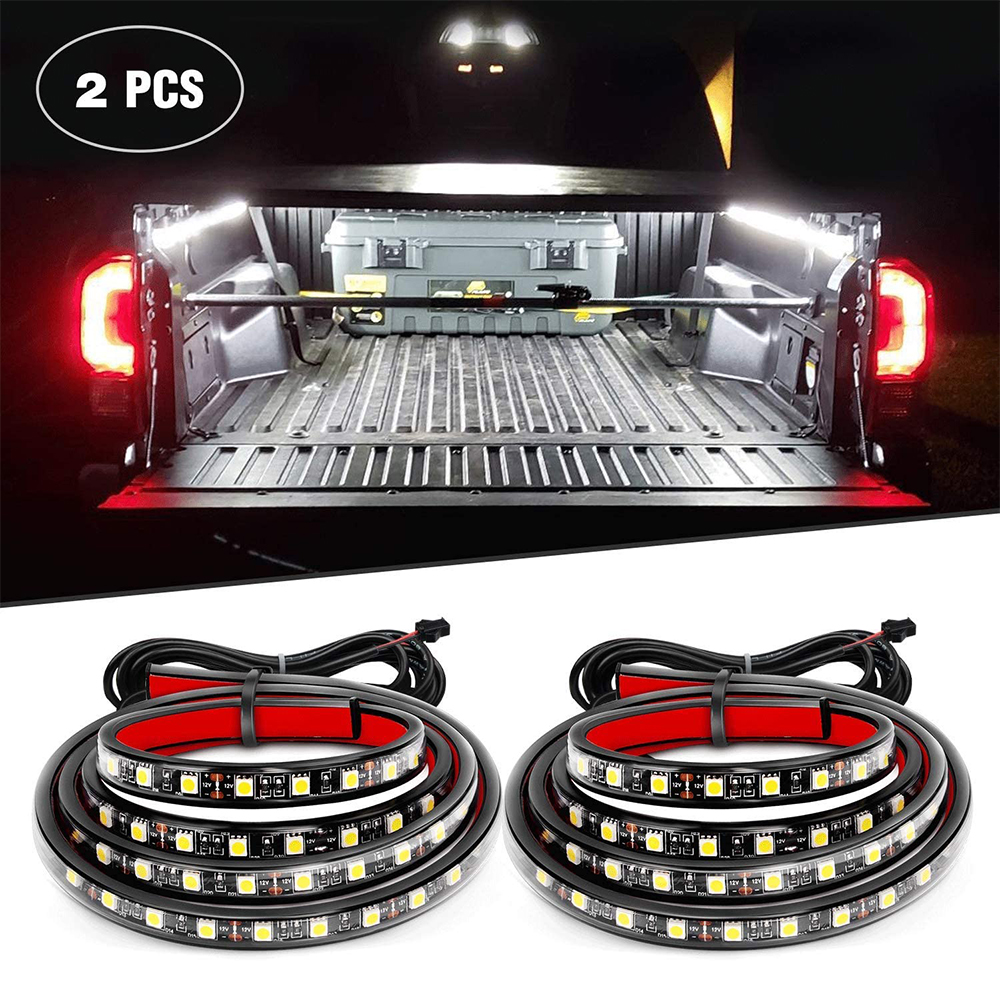90leds водонепроницаемый FPC светодиодные полосы света задние тормоза, для пробежки, белые, сигнал поворота 60 "гибкие светодиодные багажника свет бар WG047