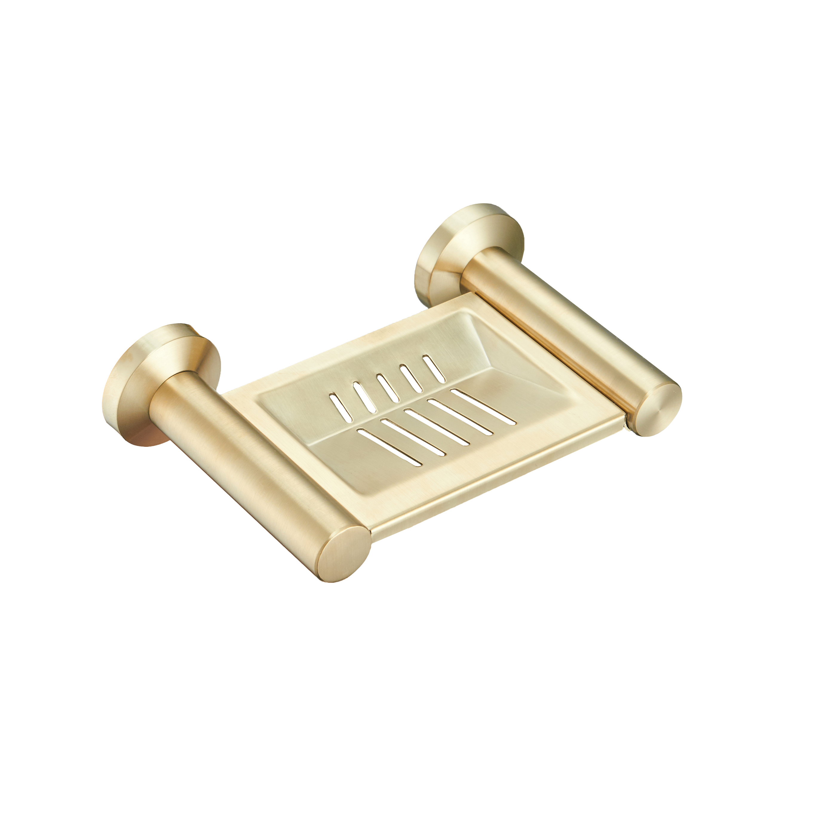 Hotel Bathroom Wall Mounted Stainless Steel Brushed Gold Soap Dish Holder