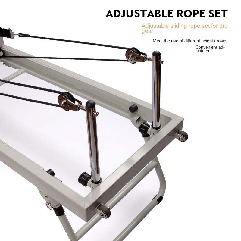 Factory-Produced Large Manual Pilates Core Training Bed Stainless Steel Yoga Fitness Equipment Studios Household Medical Device