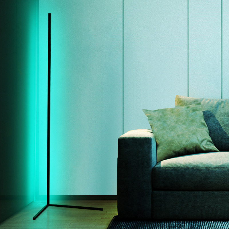 Ready to Ship hotel decorative behind sofa Variable optical modern LED floor Light for home and bedroom