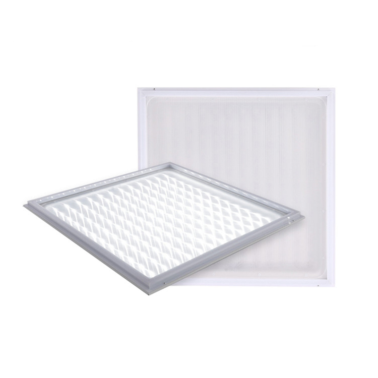 Akkostar 2021 crescent spray paint 600x600mm square LED grille Light 96w recessed ceiling lamp LED plum pattern grille Lights