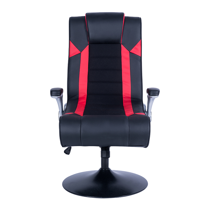 Fashion Design Foldable Armrest Disc Foot Gaming Sofa Chair Executive Revolving Comfortable Office Siesta Seat