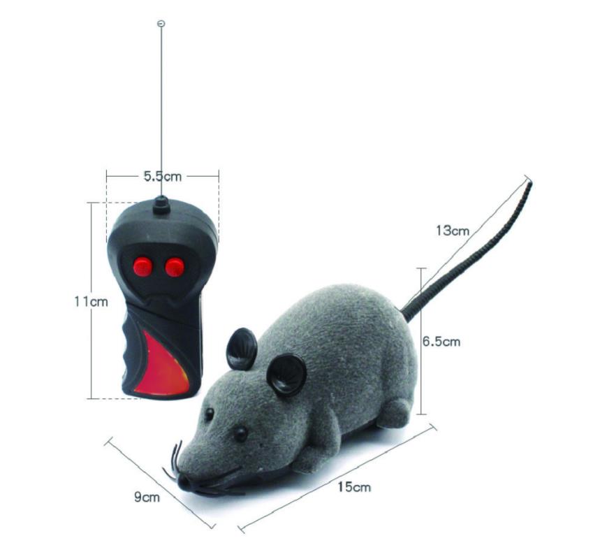Cat Plush Interactive Funny Toy Pet Wireless Remote Control Electric Simulation Mouse Cat Toys