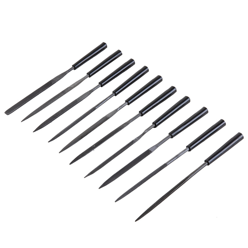 10 sets of plastic files 178 g Various shapes of files Bearing steel material Good quality files Used for frustration processi