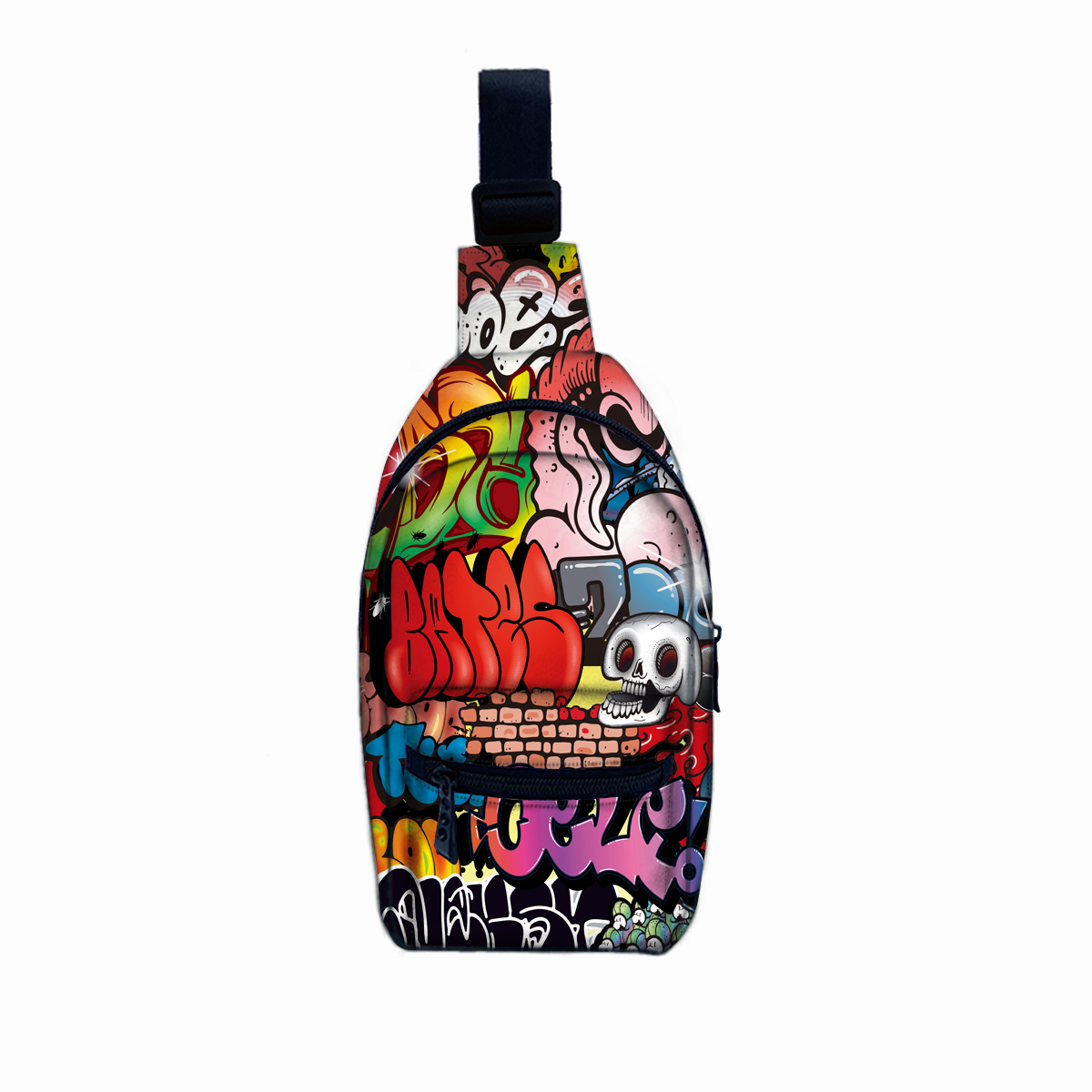 Fashion chest bag shoulder strap adjustable messenger small sling chest bag design custom chest bag over the shoulder