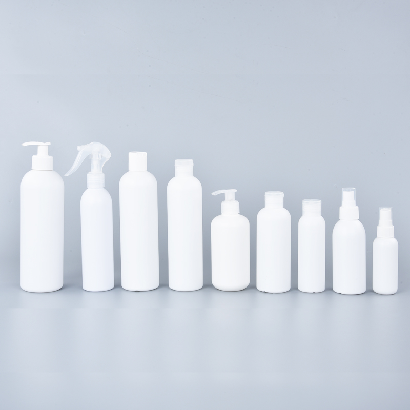 Custom Empty Plastic HDPE 8 Oz 250 Ml 400ml 500ml Matte White Hotel Body Lotion Baby Shampoo And Conditioner Bottles With Pump
