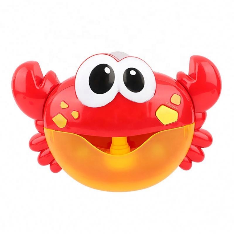 Electric Bubble Crab Machine With Music Baby Bath Toy Animal Toys