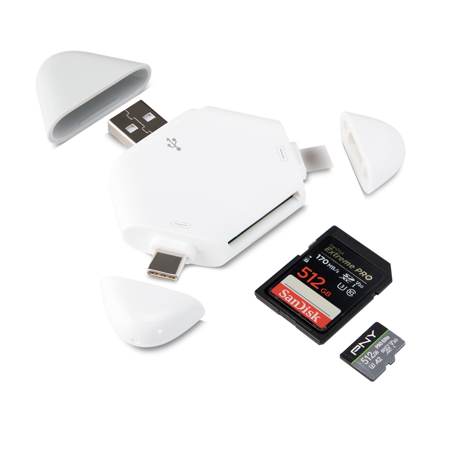 Лидер продаж на Amazon 2022 3 в 1 Otg Usb SD TF кардридер для iphone