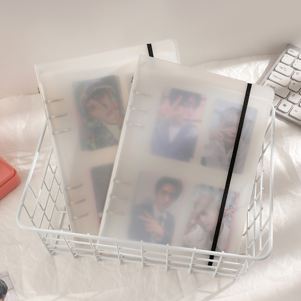 A5 Binder Collect Book Kpop Holder Ins Photo Card Album Book Student School Stationery Birthday Gifts DIY Binder Postcard Album