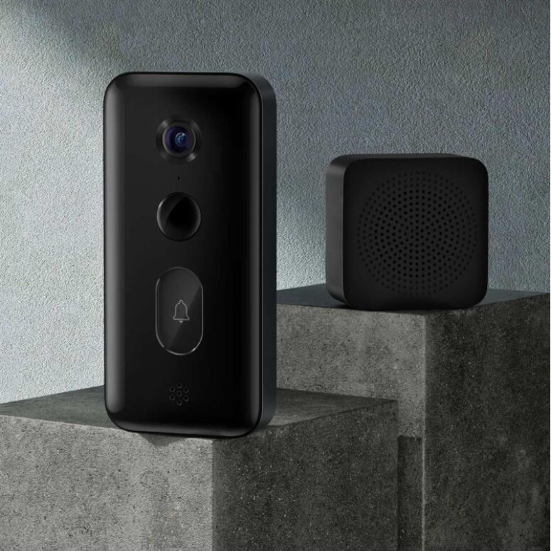 Умный дверной звонок Xiaomi, 3 видеокамеры, угол обзора 180 градусов, 2K HD разрешение, ии, человекоидное распознавание, удаленный просмотр в режиме реального времени
