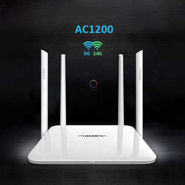 Новый двухдиапазонный беспроводной маршрутизатор Phicomm K2 2,4G/5 ГГц 1200M, 4 антенны, английская прошивка, Wi-Fi ретранслятор, Openwrt маршрутизатор