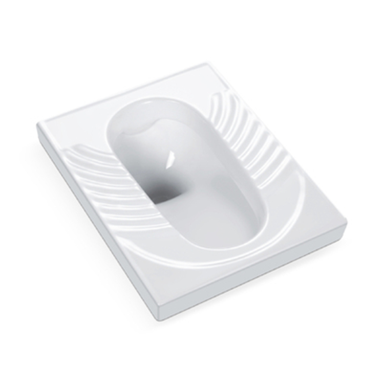New design nordic style squatting pan wc bathroom floor connects squat toilet