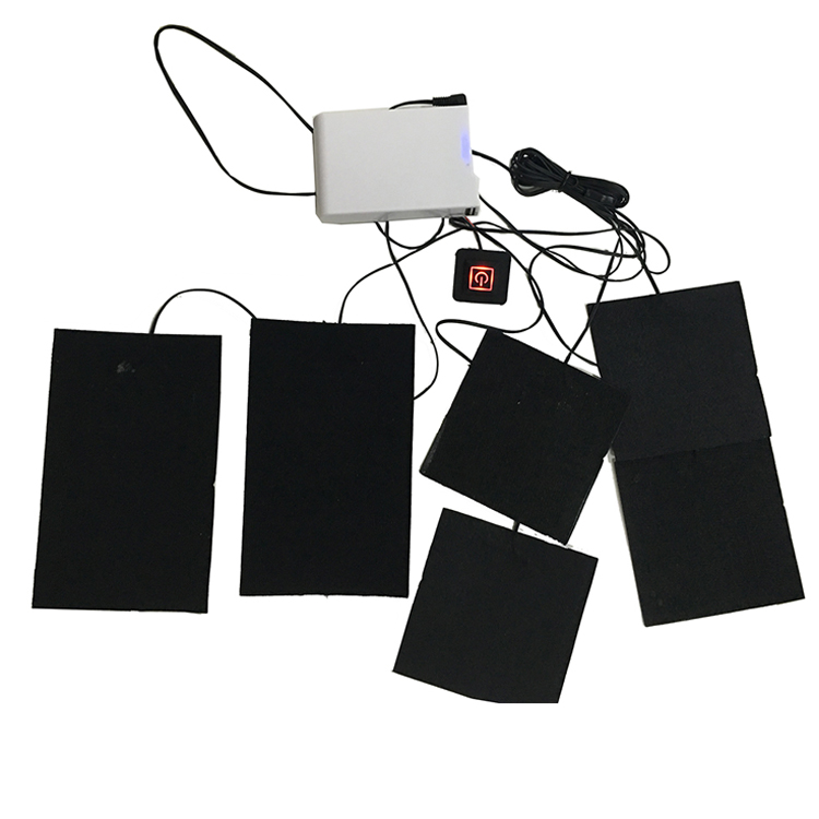 Китайская профессиональная фабрика 12 В/7,4 В/5 В USB аккумуляторные электрические греющие нагревательные подушки для куртки/жилета/толстовки
