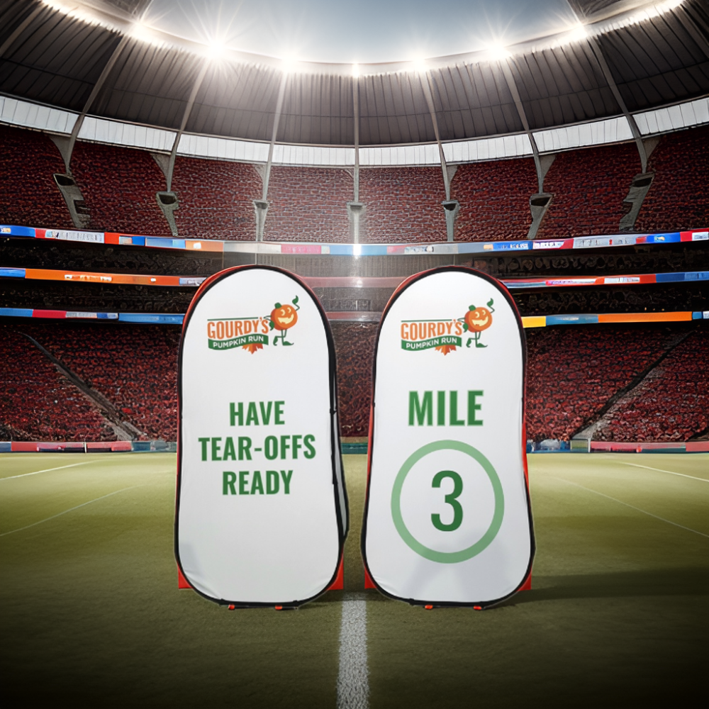 FEAMONT Factory Custom Portable Pop Up Banners Stands Waterproof Outdoor Sports Advertising A Frame Stand Popup Banner