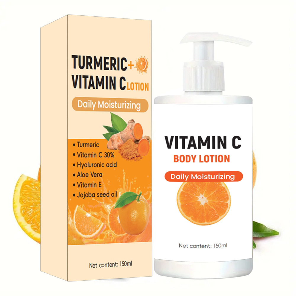 VC Body Lotion Private Label Brightening Moisturizing Lotion Turmeric Kojic Acid Body Lotion