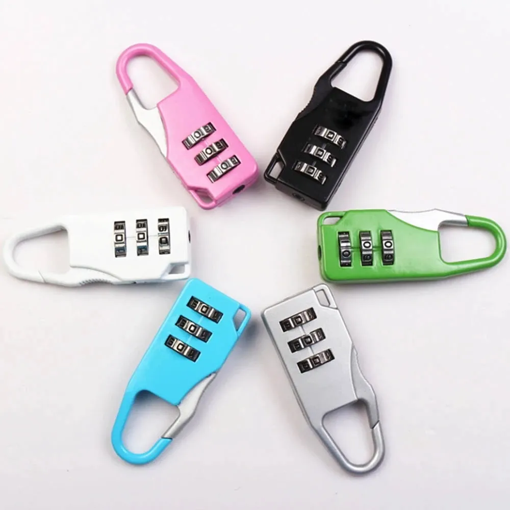 Mini Dial Digits Code Number Password Combination Padlock Safety Travel Security Lock for Luggage Lock Padlock Gym