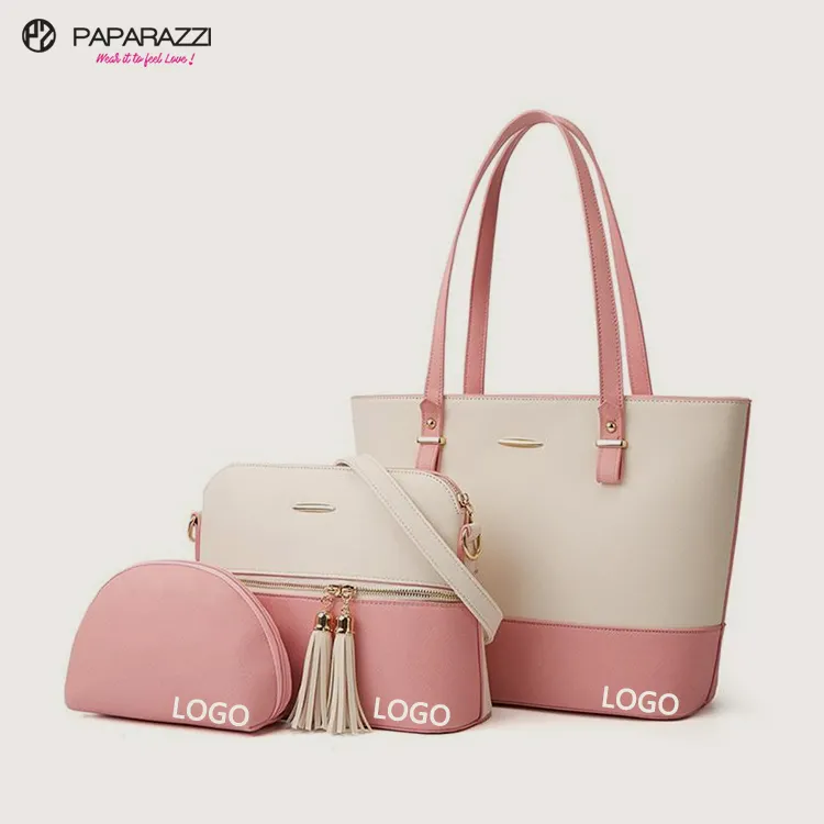 Bolsos de carteras 2003 trendy women's handbags set lady hand bag jacquard purse sets 4 pieces handbags set luxury ladies