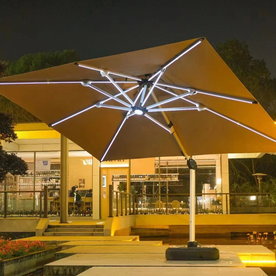 Customized Logo Sun Shade Parasol Cantilever Umbrella Garden Outdoor Patio Umbrella