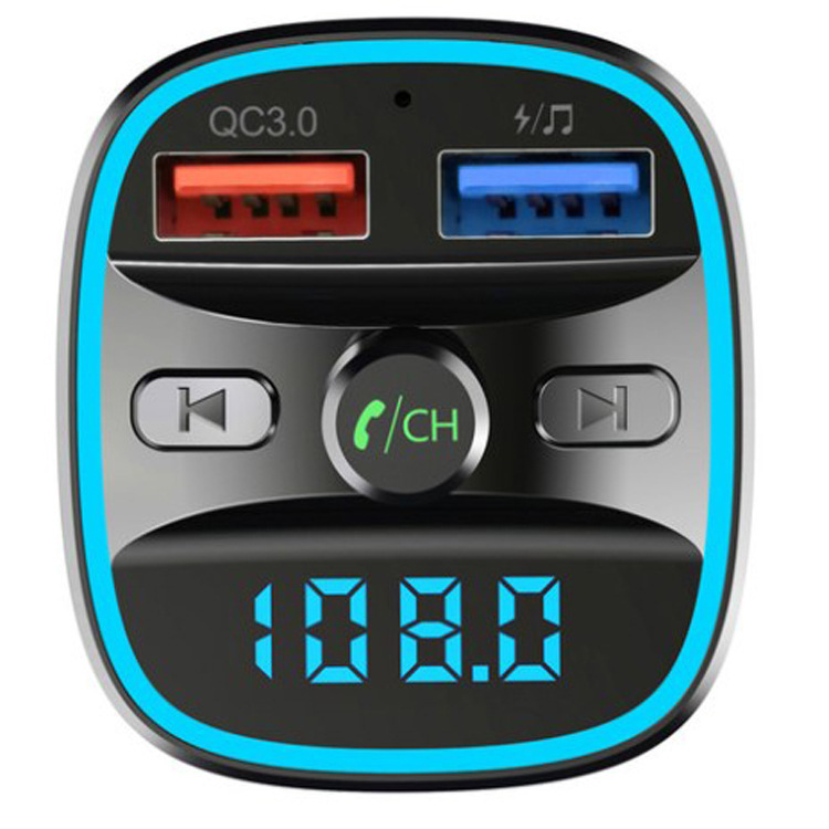 Автомобильный MP3-плеер 850e, FM-передатчик, автомобильный аудиоприемник, беспроводной адаптер с поддержкой TF с быстрой зарядкой 5 в 3,0 А