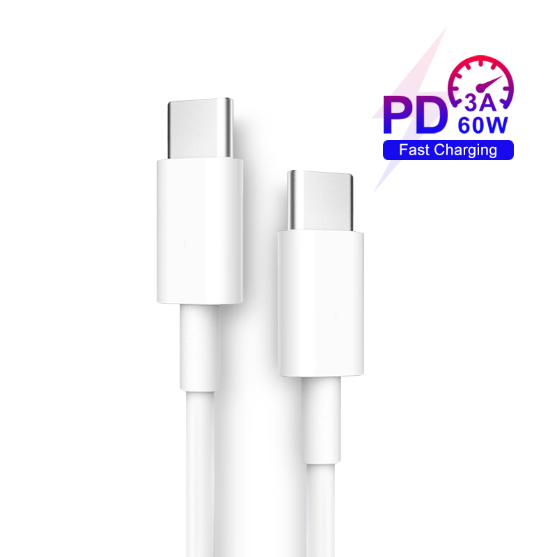 Высококачественный 60 Вт 3A PD кабель для быстрой зарядки usb type c к type c, зарядный кабель для Xiaomi, Honor, Samsung, Huawei