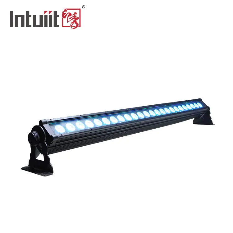 Outdoor use IP65 waterproof 24pcs LED 1M stage lighting bar black housing color wall washer light