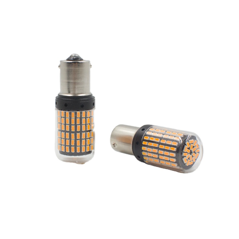 Сигнальная лампа BA15S trun, противотуманная лампа, белая светодиодная лампа 1156 P21W led canbus 30W 144SMD, стоп-сигнал Желтый 1156, задние фонари