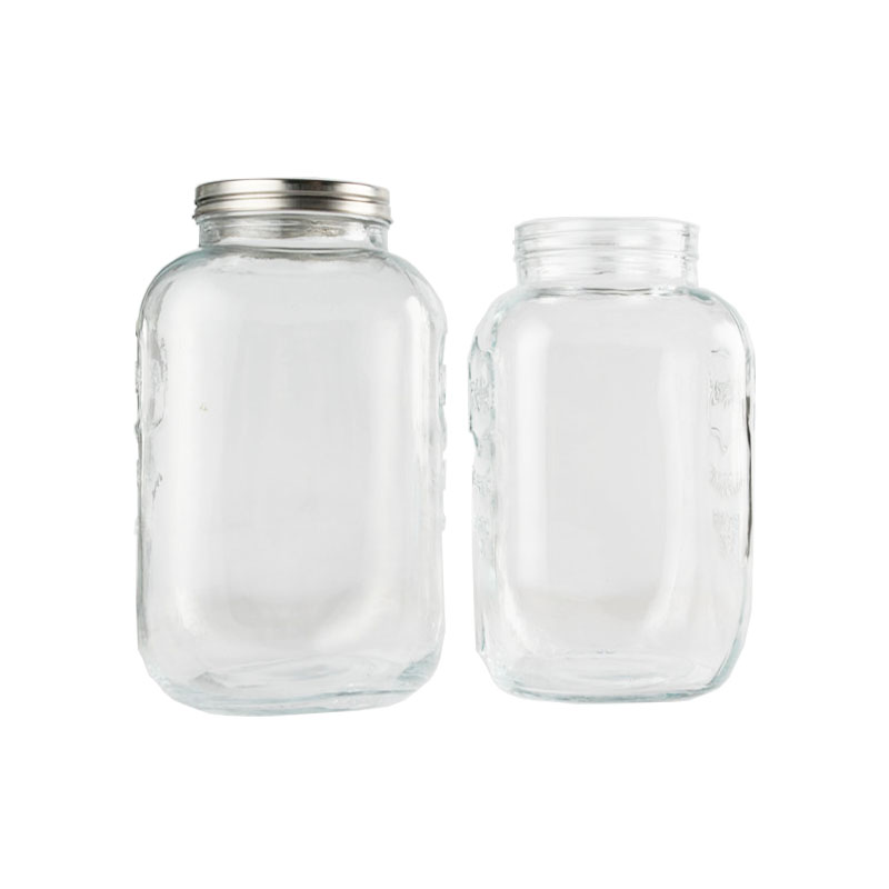 Factory price 8000ml clear Glass Beverage wine Dispenser bottle with lid