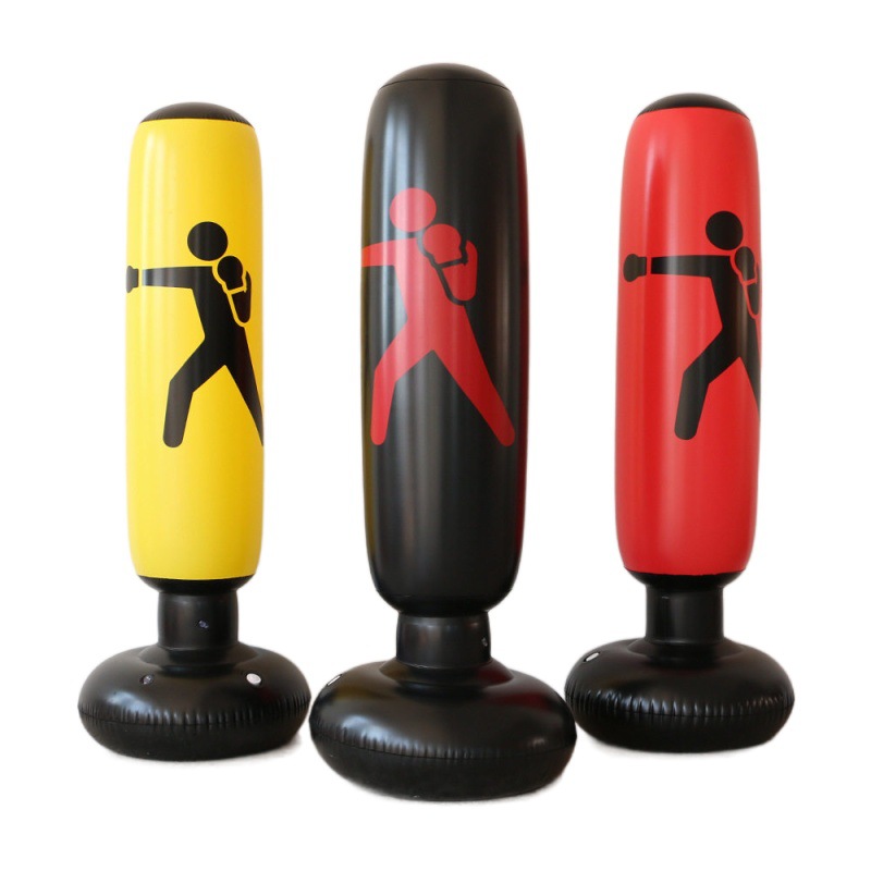 Custom Logo Leather Boxing Punch Bags Sand Bag Training Ball Free Standing Kick Boxing Punching Bag Uniforms