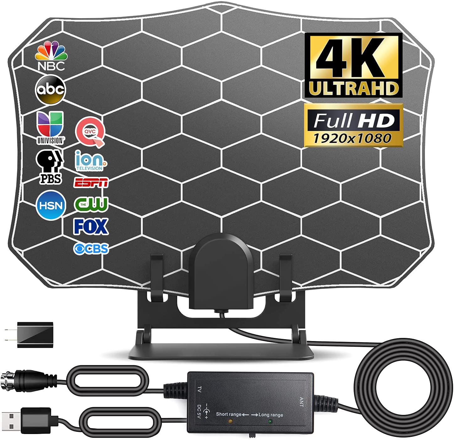 В европейско-американском стиле, HDTV на тонкой пленке мини HD цифровой ТВ антенна DVB-T2 дорожный волна приемная антенна