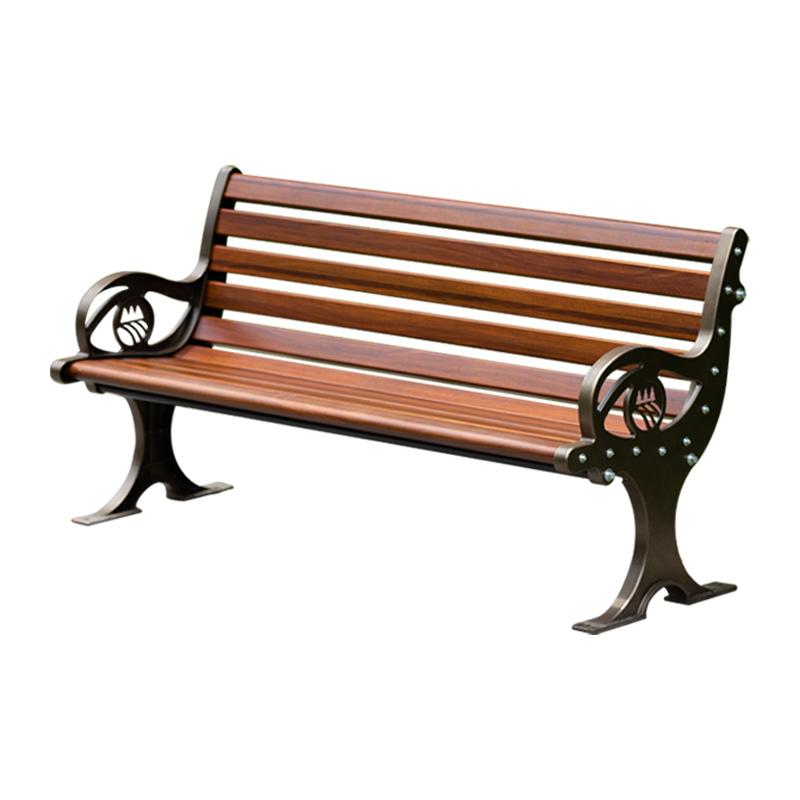 Factory Wholesales Garden bench Metal Durable patio Public bench Outdoor bench With Aluminum Leg