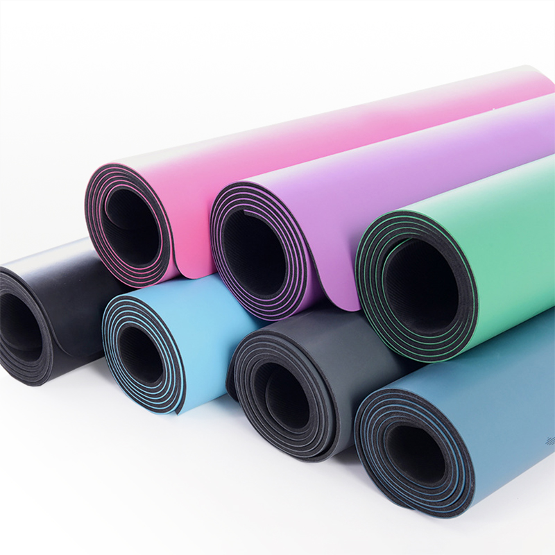 Eco Friendly Gym Custom Print Non Slip Cork Yoga Mat 4Mm 5Mm Custom Natural Rubber Pu Yoga Mat