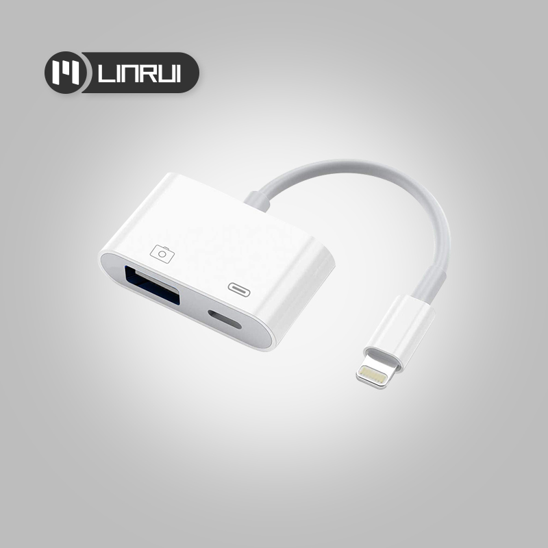 OTG адаптер для Apple к USB камера ридер адаптер для lightning разъем комплект синхронизации данных кабель для IPhone 7