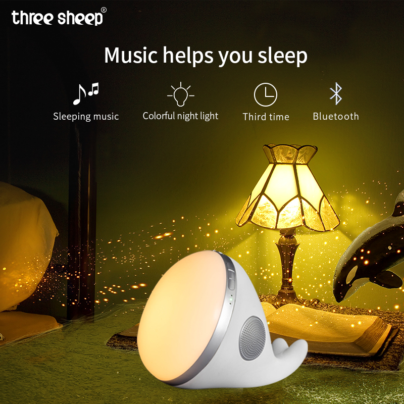 L3 Кит Форма теплый свет сна звук ночник с Bluetooth сна звука музыкальная помощи устройства