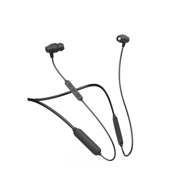 Портативные спортивные стереонаушники с шейным ободом, Беспроводная Bluetooth-гарнитура со встроенным микрофоном