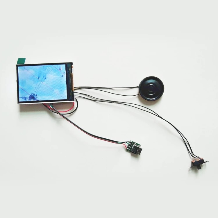 High quality business 2.4 inch screen lcd recording memory greeting card video brochure module
