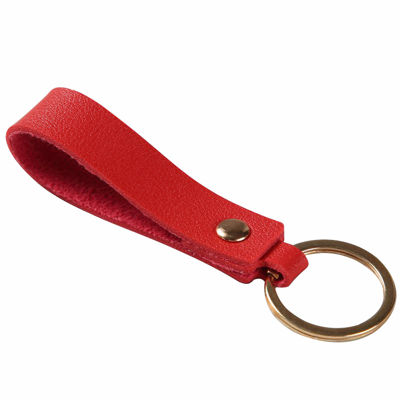 Novlo World Fast Delivery Personalized Custom Promotional Gift New Designer Leather Keychain Strap Fashion Pu Leather Keyring