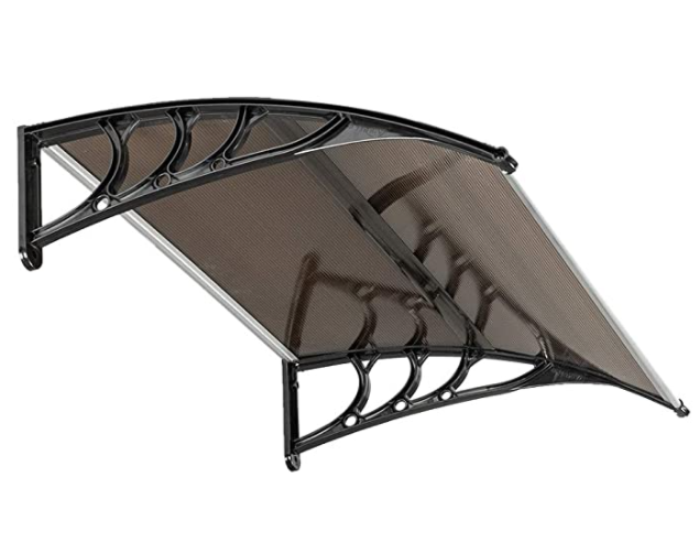 3*4ft Window Door Awnings Solid Outdoor Polycarbonate Sheet Awning Roof Sheet Canopy Window Awnings