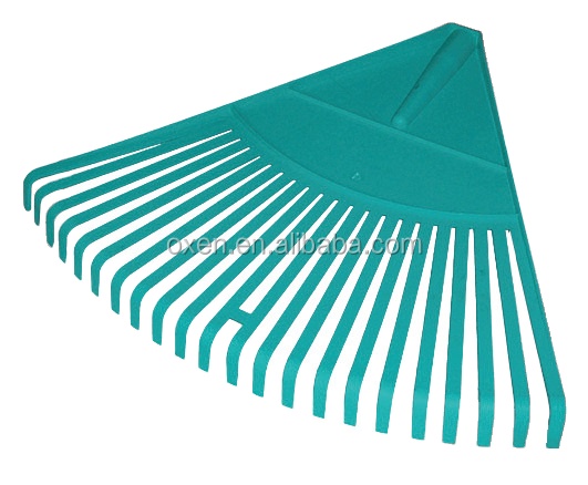 Plastic Garden Lawn Grass Rake Without Handle