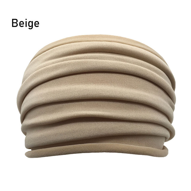 Wholesale Tie Up Headtie Sports Towel Headbands Running Soft Nylon Workout Athletic Elastic Hair Hairband