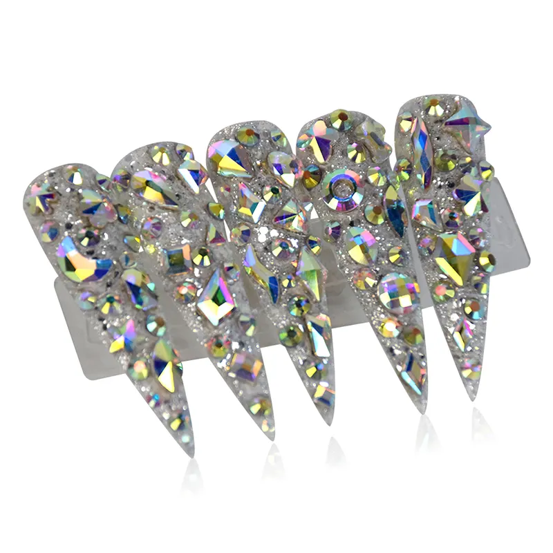 High quality Shinning AB Nail Art Crystal rhinestone nail Decoration Nail Diamonds